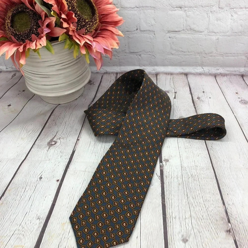 T. Harris London silk Tie designer preppy office business professional attire